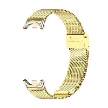 For Xiaomi Mi Band 8 Mijobs Milan Buckle Metal Stainless Steel Watch Band(Gold+Light Gold) -  by PMC Jewellery | Online Shopping South Africa | PMC Jewellery