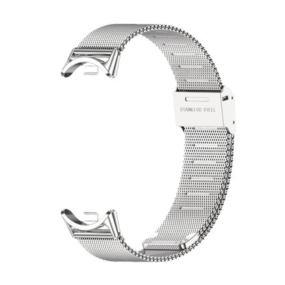 For Xiaomi Mi Band 8 Mijobs Milan Buckle Metal Stainless Steel Watch Band(Silver) -  by PMC Jewellery | Online Shopping South Africa | PMC Jewellery