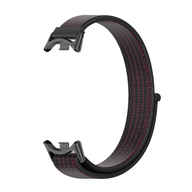 For Xiaomi Smart Band 10 / 9 / 8 Mijobs Breathable Nylon Loop Watch Band(Black Red) - free shipping - PMC TechLife - Order now!
