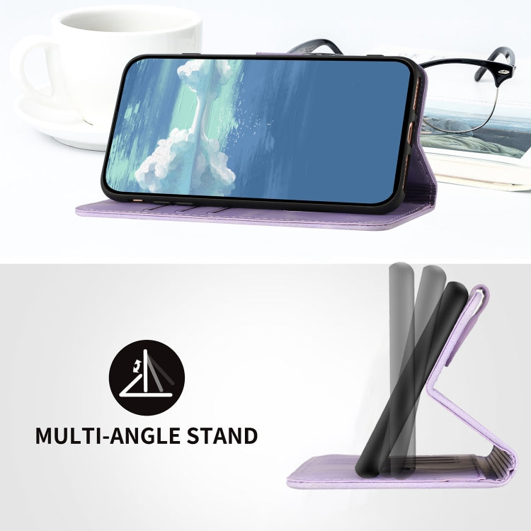 For Honor 8S Line Pattern Skin Feel Leather Phone Case(Light Purple) - free shipping - PMC TechLife - Order now!