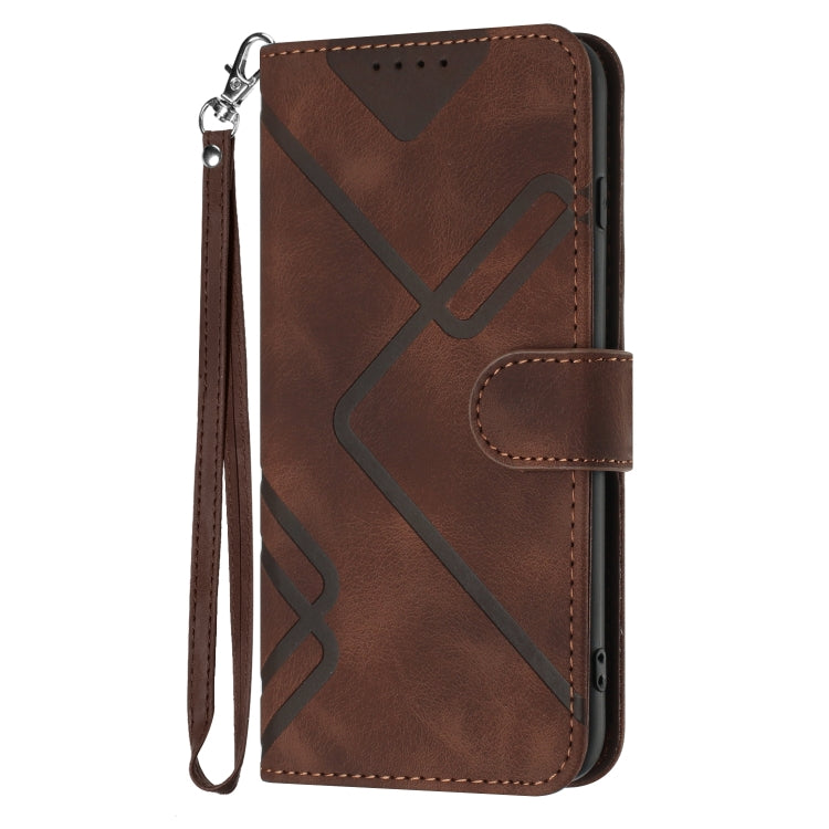 For Honor 10 Lite Line Pattern Skin Feel Leather Phone Case(Coffee) - free shipping - PMC TechLife - Order now!