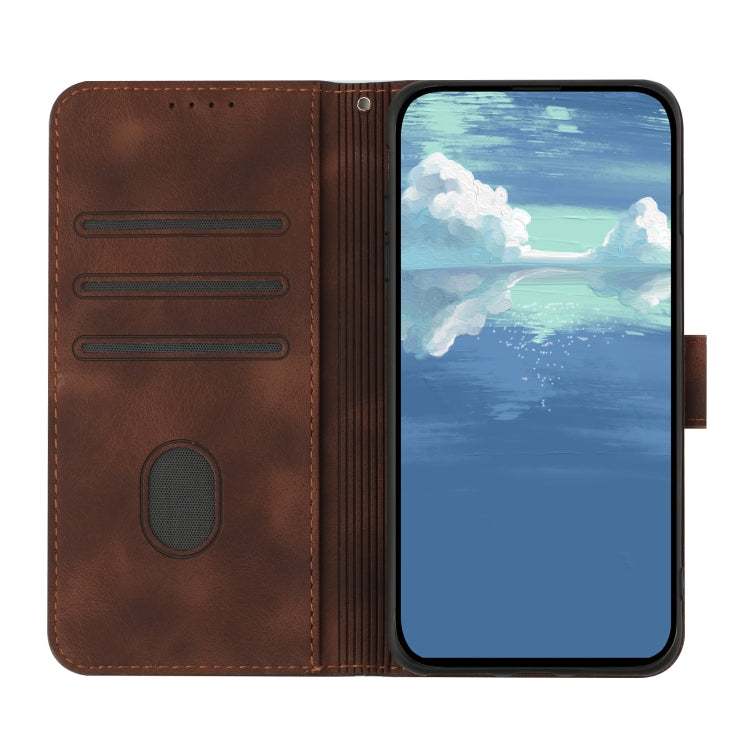 For Honor 10 Lite Line Pattern Skin Feel Leather Phone Case(Coffee) - free shipping - PMC TechLife - Order now!