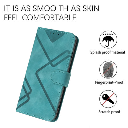 For Honor 10 Lite Line Pattern Skin Feel Leather Phone Case(Light Blue) - Honor Cases by PMC Jewellery | Online Shopping South Africa | PMC Jewellery