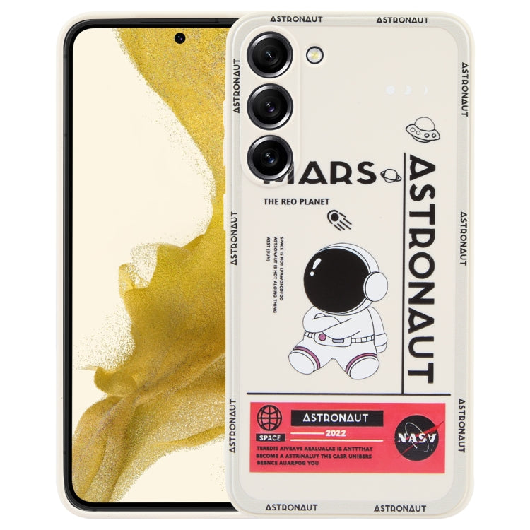 For Samsung Galaxy S20+ Astronaut Pattern Silicone Straight Edge Phone Case(Mars Astronaut-White) - free shipping - PMC TechLife - Order now!