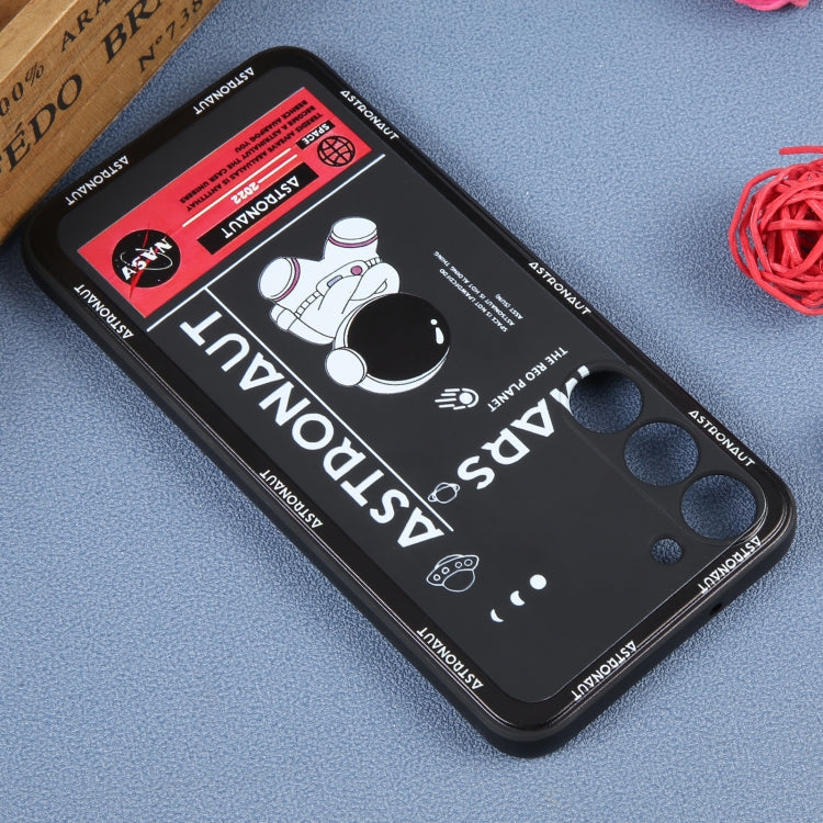 For Samsung Galaxy S20 FE Astronaut Pattern Silicone Straight Edge Phone Case(Mars Astronaut-Black) - free shipping - PMC TechLife - Order now!