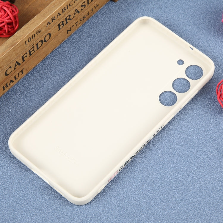 For Samsung Galaxy A22 5G Astronaut Pattern Silicone Straight Edge Phone Case(Flying Astronaut-White) - free shipping - PMC TechLife - Order now!