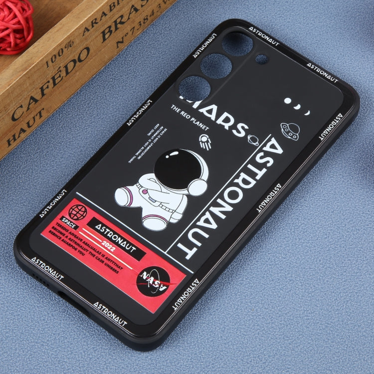 For Samsung Galaxy A02 Astronaut Pattern Silicone Straight Edge Phone Case(Mars Astronaut-Black) - free shipping - PMC TechLife - Order now!