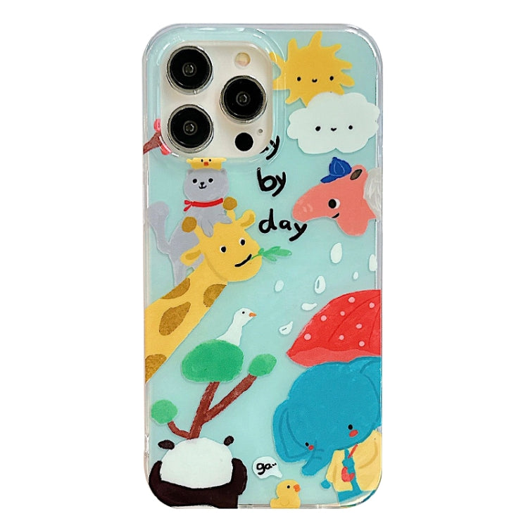 For iPhone 13 Pro IMD Cute Animal Pattern Phone Case(Giraffe) - free shipping - PMC TechLife - Order now!