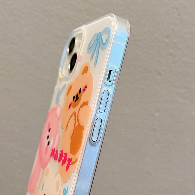 For iPhone 13 Pro IMD Cute Animal Pattern Phone Case(Bear) - free shipping - PMC TechLife - Order now!