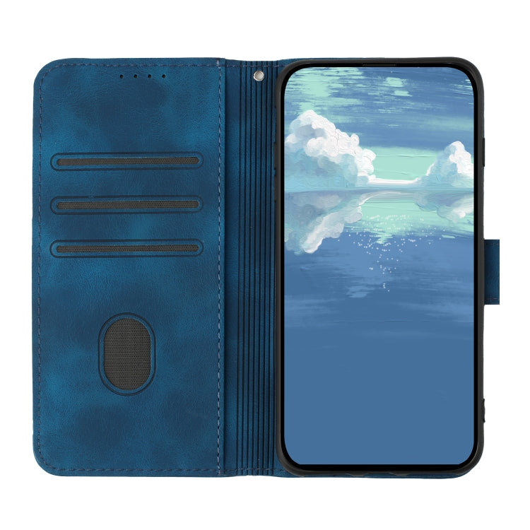For Samsung Galaxy S20 FE Line Pattern Skin Feel Leather Phone Case(Royal Blue) - free shipping - PMC TechLife - Order now!