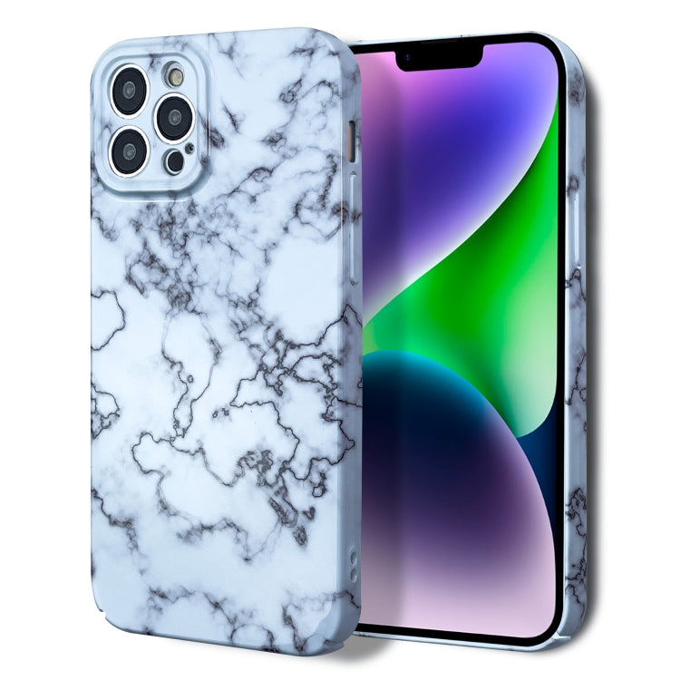 For iPhone 14 Marble Pattern Phone Case(Red White) - iPhone 14 Cases by PMC TechLife | Online Shopping South Africa | PMC TechLife