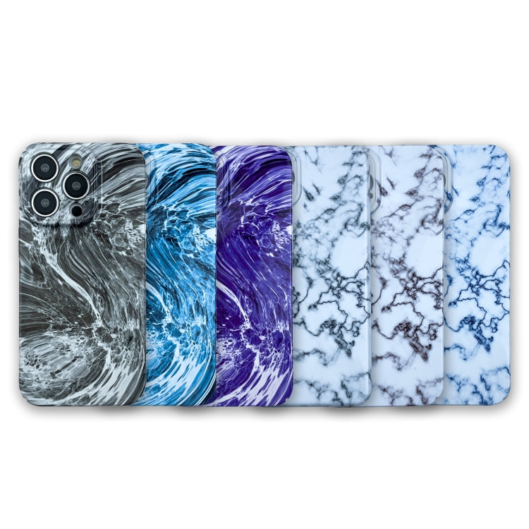 For iPhone XS Max Marble Pattern Phone Case(Blue White) - More iPhone Cases by PMC Jewellery | Online Shopping South Africa | PMC Jewellery