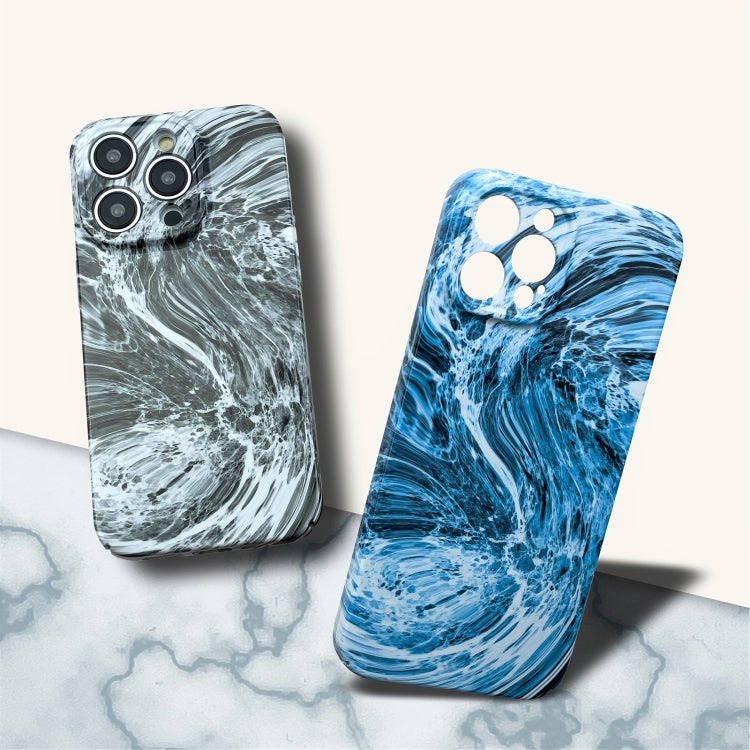 For iPhone 13 mini Marble Pattern Phone Case(Black White) - iPhone 13 mini Cases by PMC Jewellery | Online Shopping South Africa | PMC Jewellery