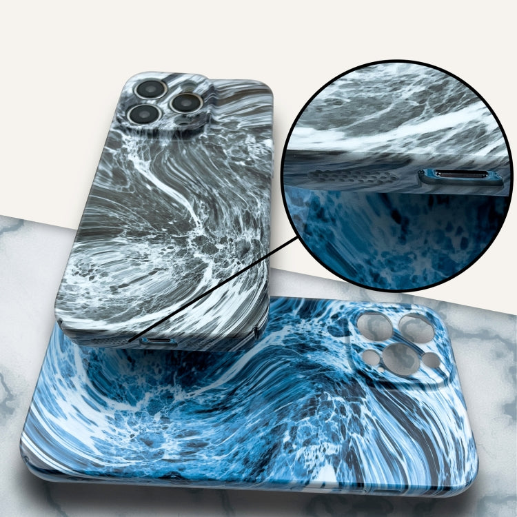 For iPhone XS / X Marble Pattern Phone Case(Blue White) - More iPhone Cases by PMC Jewellery | Online Shopping South Africa | PMC Jewellery