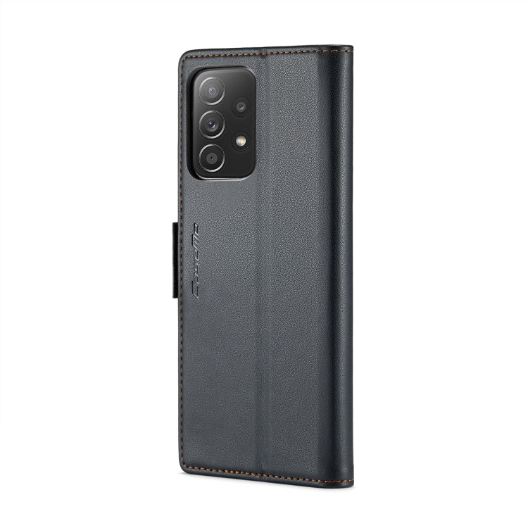 For Samsung Galaxy A52/A52s 5G CaseMe 023 Butterfly Buckle Litchi Texture RFID Anti-theft Leather Phone Case(Black) - Galaxy Phone Cases by CaseMe | Online Shopping South Africa | PMC Jewellery | Buy Now Pay Later Mobicred