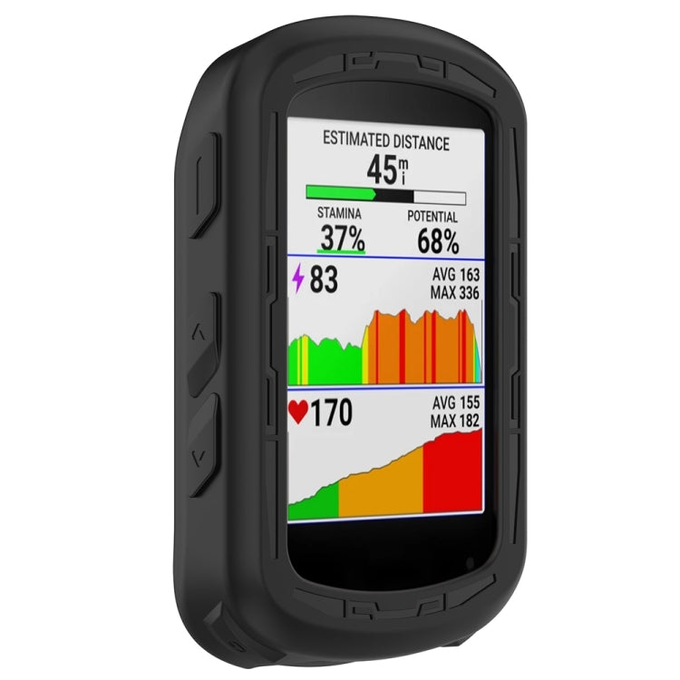 For Garmin Edge 840 / Edge 540 Stopwatch Armor Silicone Protective Case(Black) - Watch Cases by PMC TechLife | Online Shopping South Africa | PMC TechLife