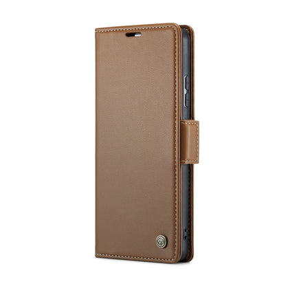 For Xiaomi 13 Pro CaseMe 023 Butterfly Buckle Litchi Texture RFID Anti-theft Leather Phone Case(Brown) - Xiaomi Cases by CaseMe | Online Shopping South Africa | PMC Jewellery | Buy Now Pay Later Mobicred