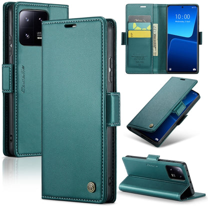 For Xiaomi 13 Pro CaseMe 023 Butterfly Buckle Litchi Texture RFID Anti-theft Leather Phone Case(Pearly Blue) - Xiaomi Cases by CaseMe | Online Shopping South Africa | PMC Jewellery | Buy Now Pay Later Mobicred