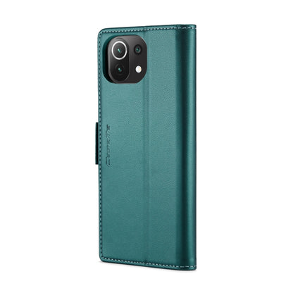 For Xiaomi Mi 11 Lite CaseMe 023 Butterfly Buckle Litchi Texture RFID Anti-theft Leather Phone Case(Pearly Blue) - Xiaomi Cases by CaseMe | Online Shopping South Africa | PMC Jewellery | Buy Now Pay Later Mobicred