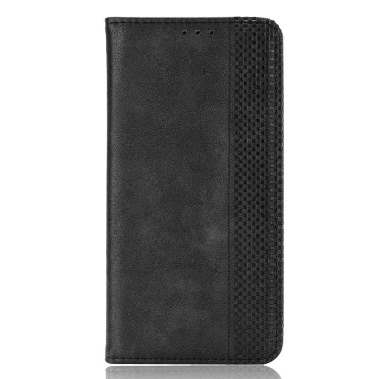 For Huawei Enjoy 60X Magnetic Buckle Retro Texture Leather Phone Case(Black) - free shipping - PMC TechLife - Order now!