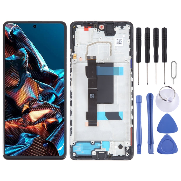 OLED Material Original LCD Screen For Xiaomi Poco X5 Pro Digitizer Full Assembly with Frame - free shipping - PMC TechLife - Order now!