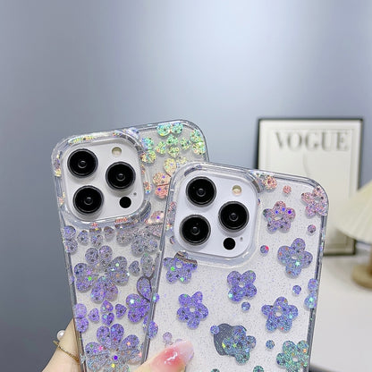 For iPhone 13 Little Star Series Glitter Powder TPU Phone Case(Little Rabbit) - iPhone 13 Cases by PMC Jewellery | Online Shopping South Africa | PMC Jewellery