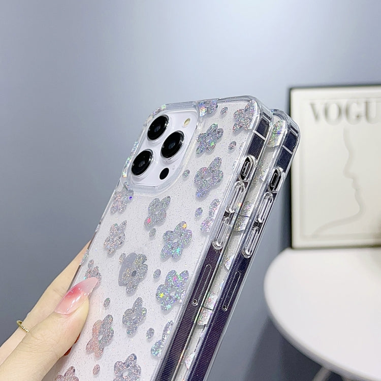 For iPhone 11 Pro Max Little Star Series Glitter Powder TPU Phone Case(Polka Dots) - iPhone 11 Pro Max Cases by PMC Jewellery | Online Shopping South Africa | PMC Jewellery