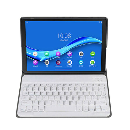 DY-M10P For Lenovo Smart Tab M10 HPD Plus TB-X606F 10.3 inch 2 in 1 Removable Magnetic ABS Bluetooth Keyboard + Protective Leather Tablet Case with Stand & Sleep / Wake-up & Pen Holder(Gold) - Lenovo Keyboard by PMC Jewellery | Online Shopping South Africa | PMC Jewellery