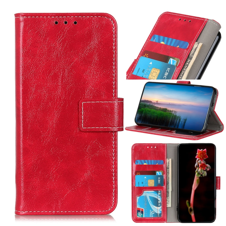 For Xiaomi Poco F5 Pro/Redmi K60/K60 Pro Retro Crazy Horse Texture Horizontal Flip Leather Phone Case(Red) - Xiaomi Cases by PMC Jewellery | Online Shopping South Africa | PMC Jewellery