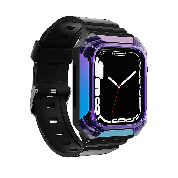 Armor Case Integrated TPU Watch Band For Apple Watch 2 38mm(Purple) - Watch Bands by PMC TechLife | Online Shopping South Africa | PMC TechLife