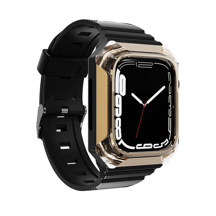 Armor Case Integrated TPU Watch Band For Apple Watch 2 42mm(Gold) - Watch Bands by PMC TechLife | Online Shopping South Africa | PMC TechLife