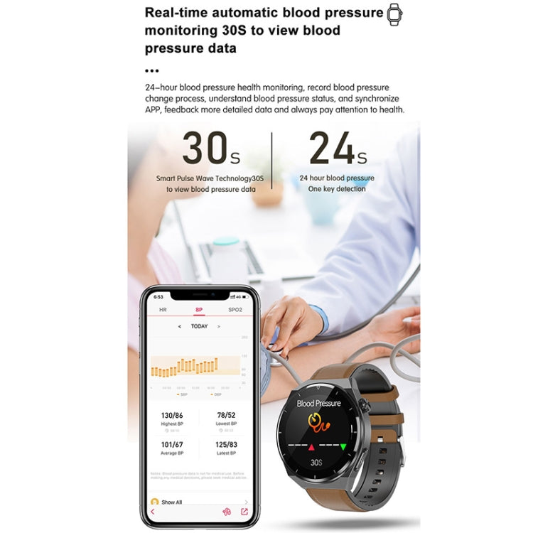 TK20 1.39 inch IP68 Waterproof Silicone Band Smart Watch Supports ECG / Remote Families Care / Body Temperature Monitoring(Black) - Smart Watches by PMC Jewellery | Online Shopping South Africa | PMC Jewellery