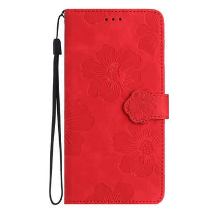 For Xiaomi Redmi Note 12S Flower Embossing Pattern Leather Phone Case(Red) - Xiaomi Cases by PMC Jewellery | Online Shopping South Africa | PMC Jewellery