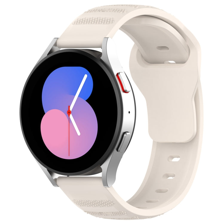 22mm Universal Dots Pattern Silicone Replacement Watch Band(Starlight Color) - 22mm Bands by PMC TechLife | Online Shopping South Africa | PMC TechLife