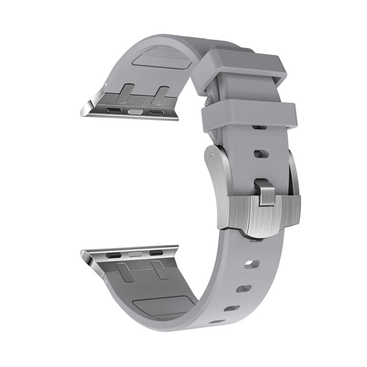 AP Silicone Watch Band For Apple Watch SE 2022 40mm(Silver Grey) - Watch Bands by PMC TechLife | Online Shopping South Africa | PMC TechLife