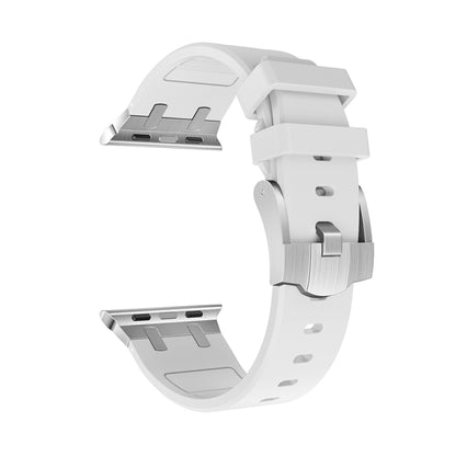 AP Silicone Watch Band For Apple Watch SE 40mm(Silver White) - Watch Bands by PMC Jewellery | Online Shopping South Africa | PMC Jewellery