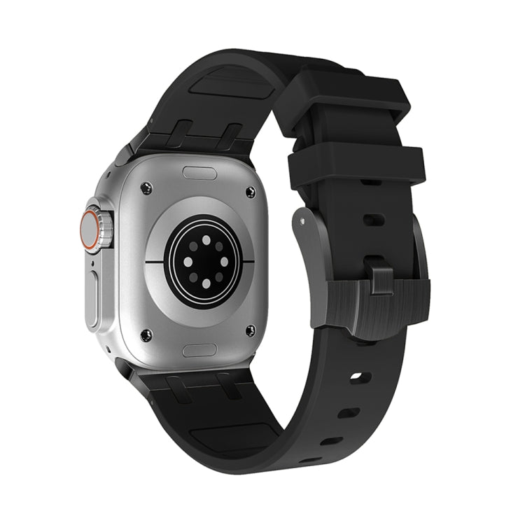 AP Silicone Watch Band For Apple Watch 5 40mm(Black Black) - Watch Bands by PMC TechLife | Online Shopping South Africa | PMC TechLife