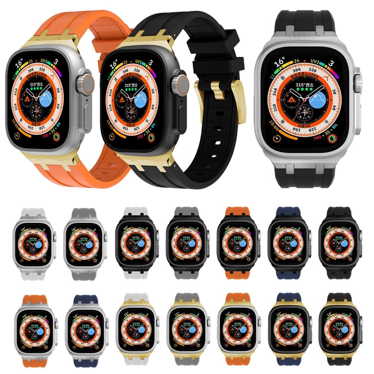 AP Silicone Watch Band For Apple Watch SE 2022 40mm(Silver Grey) - Watch Bands by PMC TechLife | Online Shopping South Africa | PMC TechLife