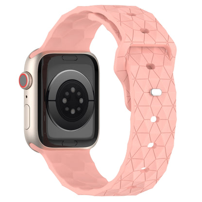 Football Texture Silicone Watch Band For Apple Watch SE 2022 40mm(Pink) - Watch Bands by PMC Jewellery | Online Shopping South Africa | PMC Jewellery