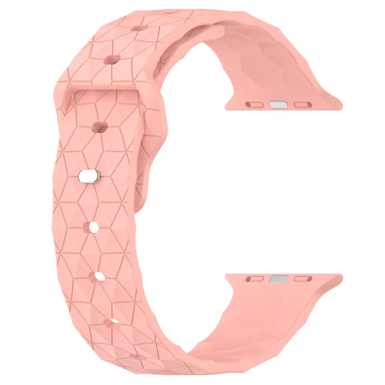 Football Texture Silicone Watch Band For Apple Watch 2 38mm(Pink) - Watch Bands by PMC Jewellery | Online Shopping South Africa | PMC Jewellery