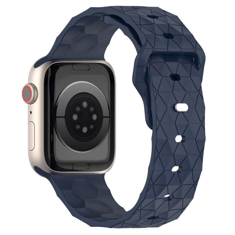 Football Texture Silicone Watch Band For Apple Watch 2 38mm(Midnight Blue) - Watch Bands by PMC Jewellery | Online Shopping South Africa | PMC Jewellery