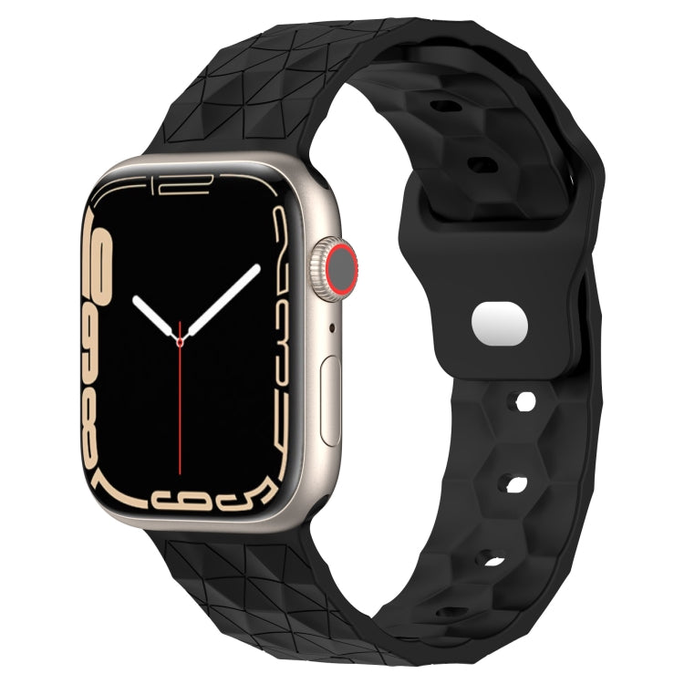 Football Texture Silicone Watch Band For Apple Watch 2 42mm(Black) - Watch Bands by PMC TechLife | Online Shopping South Africa | PMC TechLife