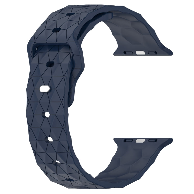 Football Texture Silicone Watch Band For Apple Watch 42mm(Midnight Blue) - Watch Bands by PMC Jewellery | Online Shopping South Africa | PMC Jewellery