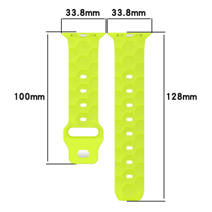 Football Texture Silicone Watch Band For Apple Watch 6 40mm(Orange) - Watch Bands by PMC Jewellery | Online Shopping South Africa | PMC Jewellery