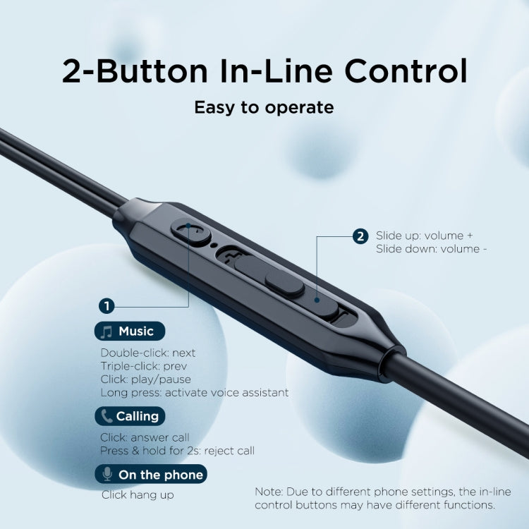 JOYROOM JR-EC06 Type-C Metal In-Ear Wired Earphone, Length: 1.2m(Dark Grey) - Type-C Earphone by JOYROOM | Online Shopping South Africa | PMC TechLife