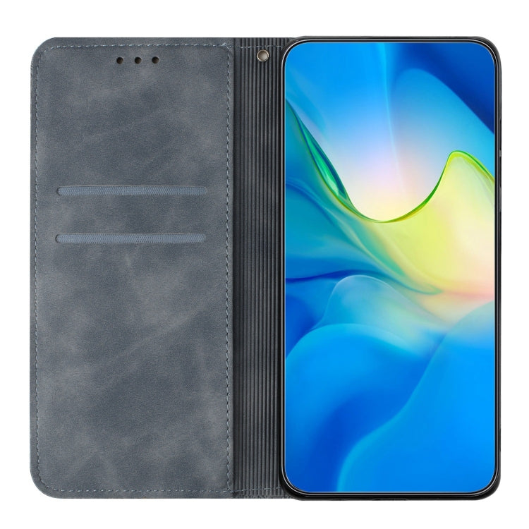 For Xiaomi Poco X4 Pro 5G Ethnic Embossed Adsorption Leather Phone Case(Grey) - free shipping - PMC TechLife - Order now!
