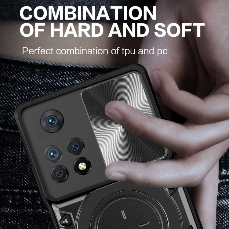 For Xiaomi Redmi Note 11 Pro CD Texture Sliding Camshield Magnetic Holder Phone Case(Purple) - free shipping - PMC TechLife - Order now!