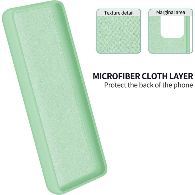 For ZTE Blade A52 Lite Pure Color Liquid Silicone Shockproof Phone Case(Green) - free shipping - PMC TechLife - Order now!