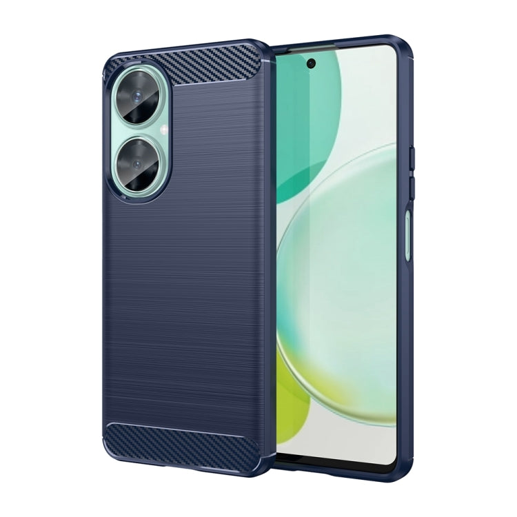 For Huawei Enjoy 60 Pro Brushed Texture Carbon Fiber TPU Phone Case(Blue) - Huawei Cases by PMC Jewellery | Online Shopping South Africa | PMC Jewellery