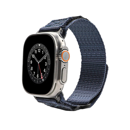 Nylon Two Section Watch Band For Apple Watch Ultra 49mm(Blue) - Watch Bands by PMC Jewellery | Online Shopping South Africa | PMC Jewellery